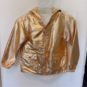 Disney Shimmering Gold Kids Raincoat girls 6